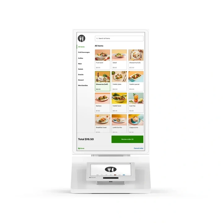 Clover self-ordering Kiosk unit